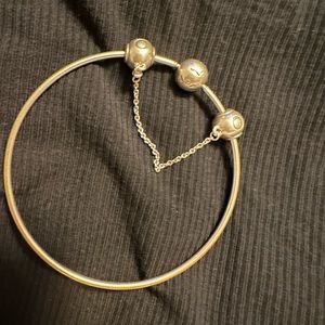 Pandora sterling silver essence bangle